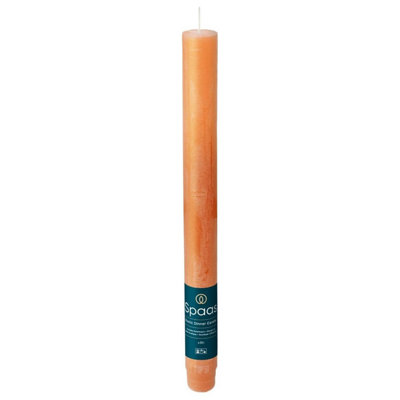 Dinerkaars conisch d2h25cm 8u oranje Spaas Kaarsen NV - Spaas