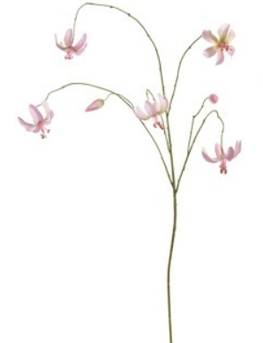 Martagon lily 100 cm pink kunstbloem zijde nepbloem - Jasaco