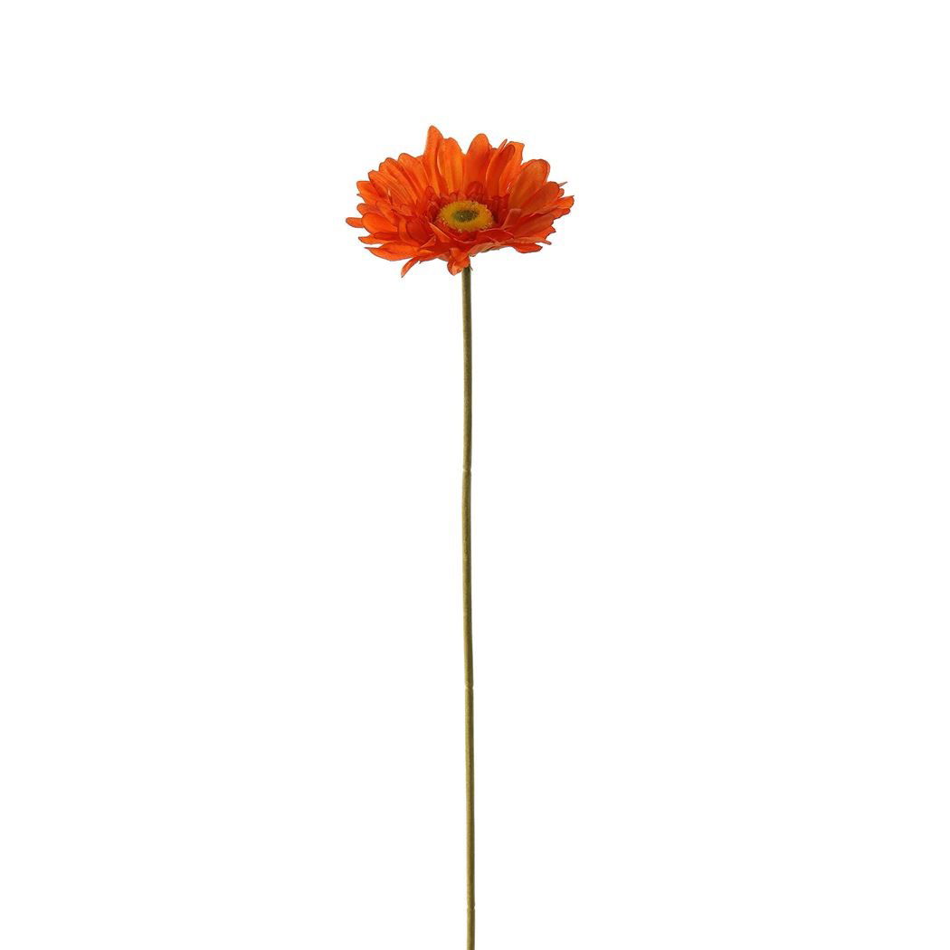 Gerberasteel l56 cm oranje kunstbloem zijde nepbloem - Jasaco