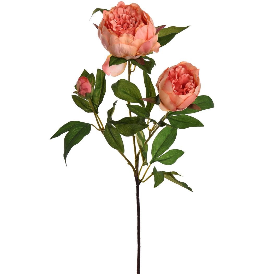 Pfingstrose L 70 cm lachsfarben 3 Stk. Kunstblume