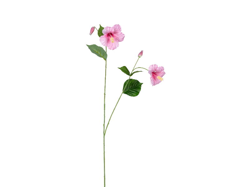 Louis maes Hibiscus l110 cm roze zijde nepbloem - 