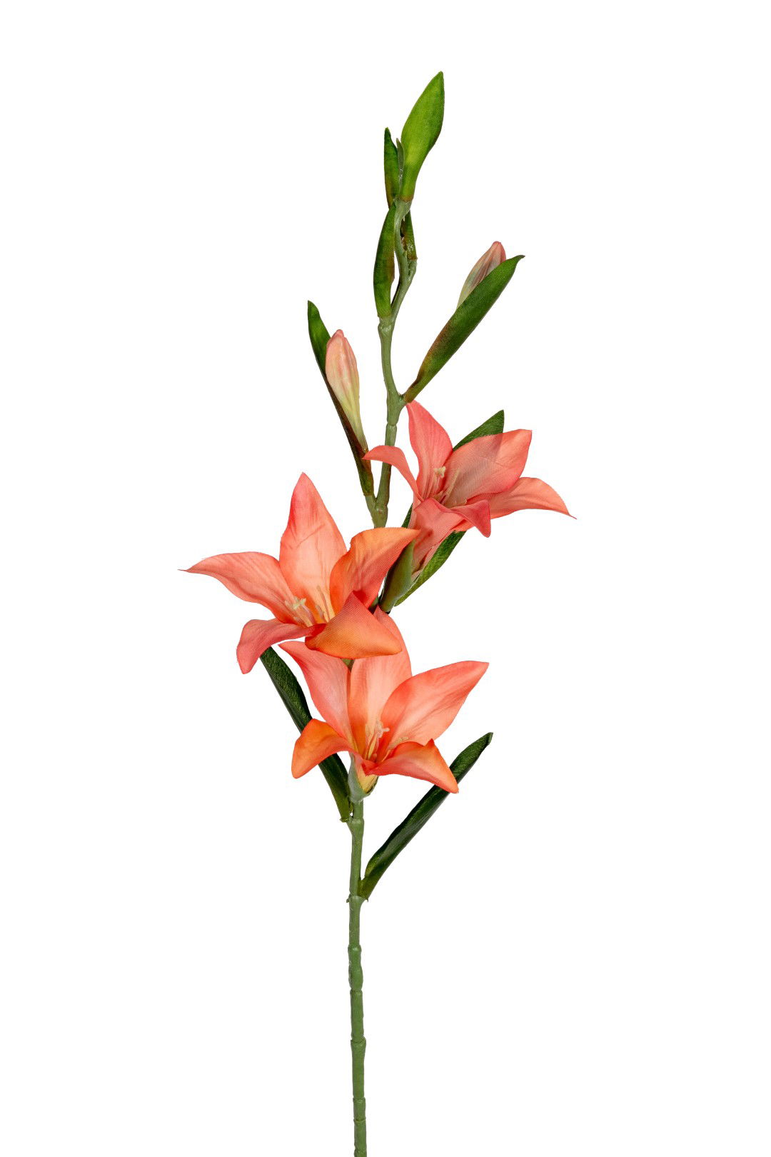Louis maes Gladiolus l70cm zalm kunstbloem  - 