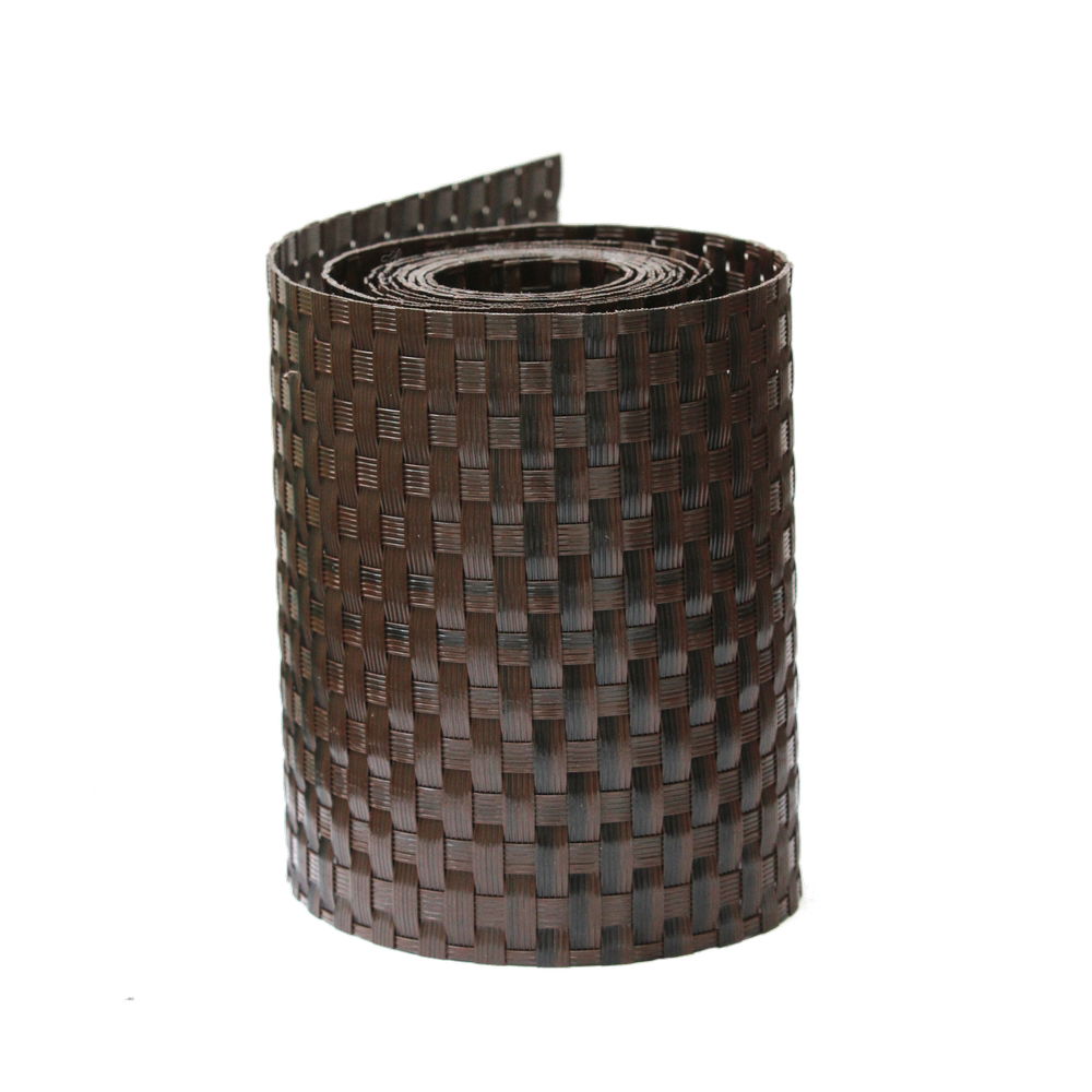 6 stuks! Privacystrook wicker bruingemeleerd - Effenso