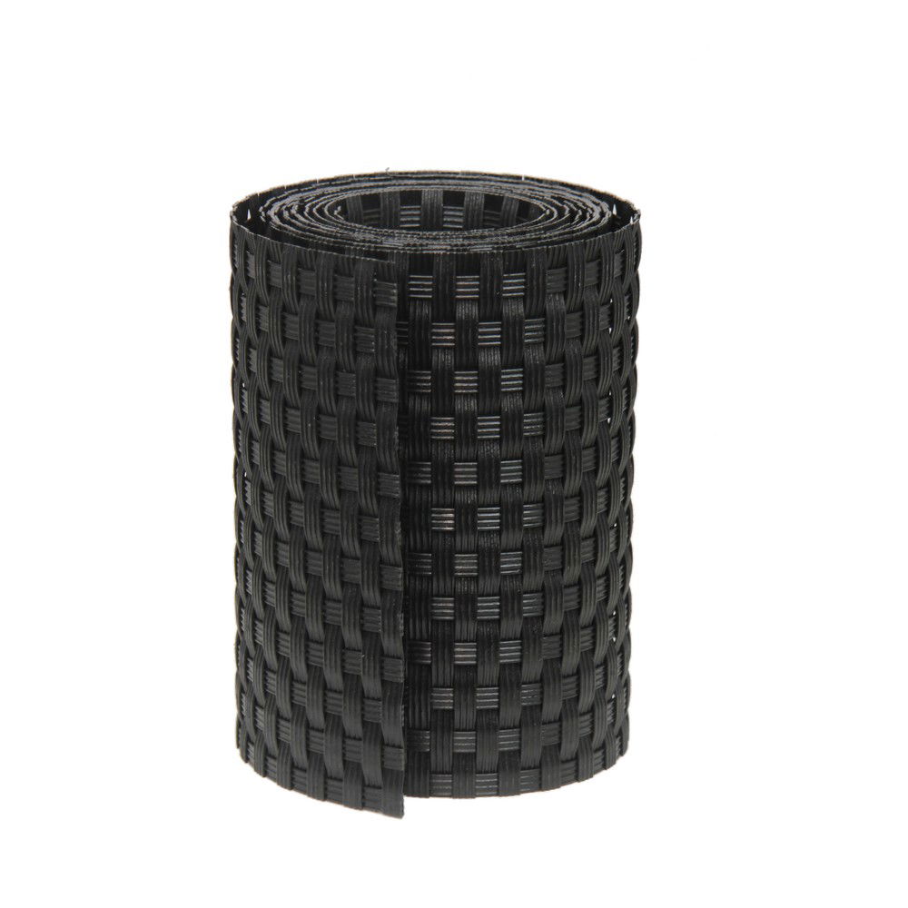 6 stuks! Privacystrook wicker zwart - Effenso