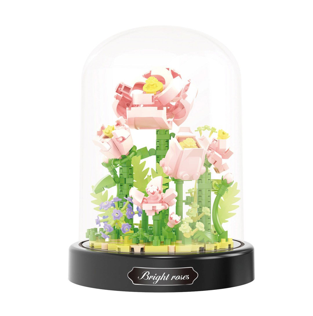 Pink Roses Balody - Robotime
