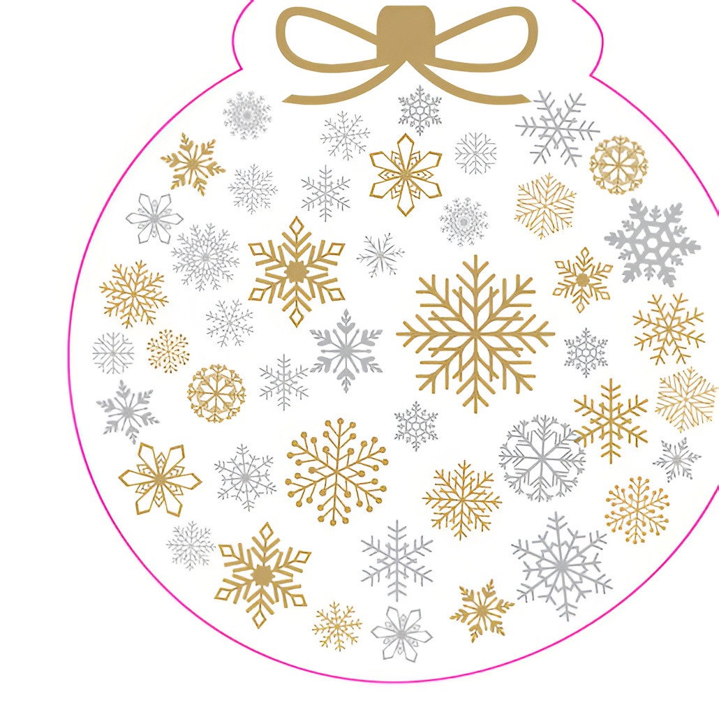 Servet slhtts snowflake bauble 12 stuks Duni - Duni