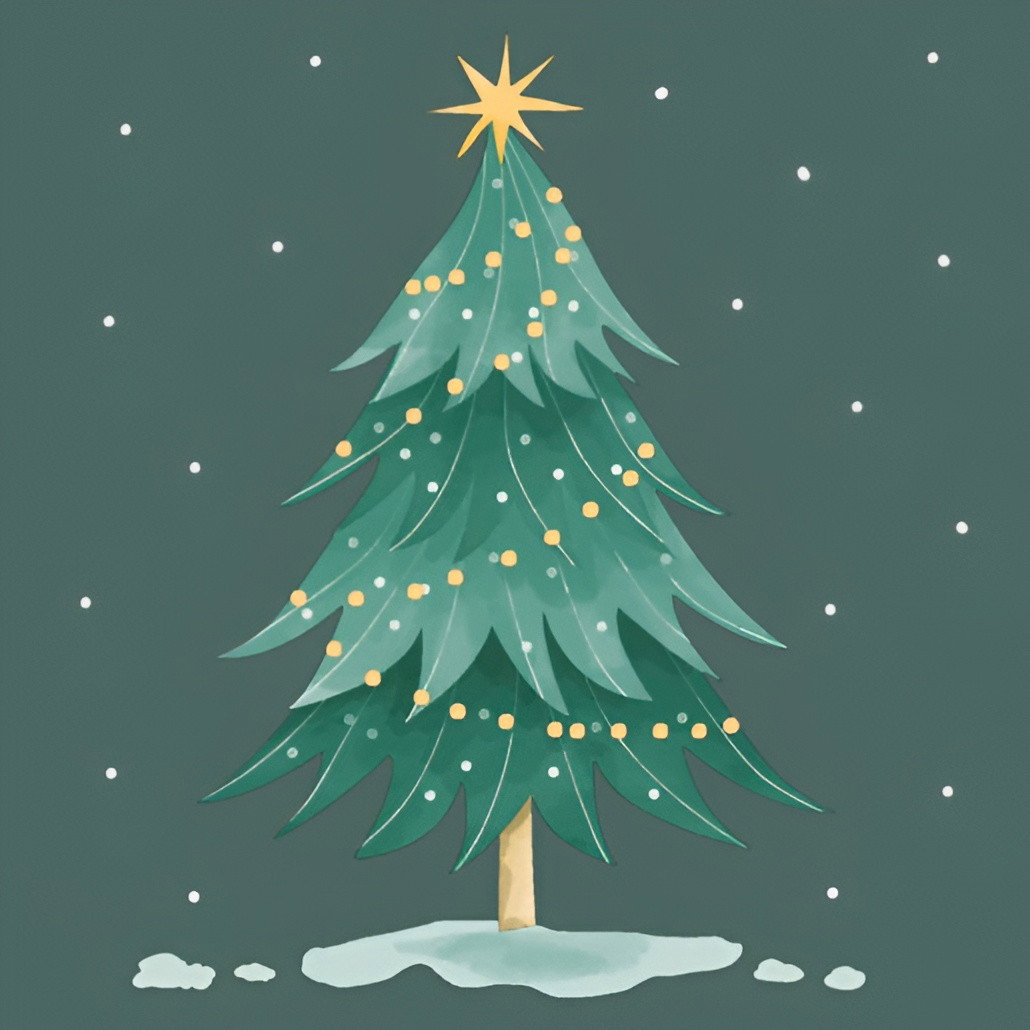 Servet l33b33 cm xmas tree 20 stuks Duni - Duni