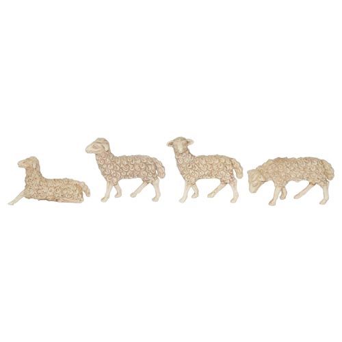 Kerststal schapen 12 figuren 7x6 cm Euromarchi - Euromarchi