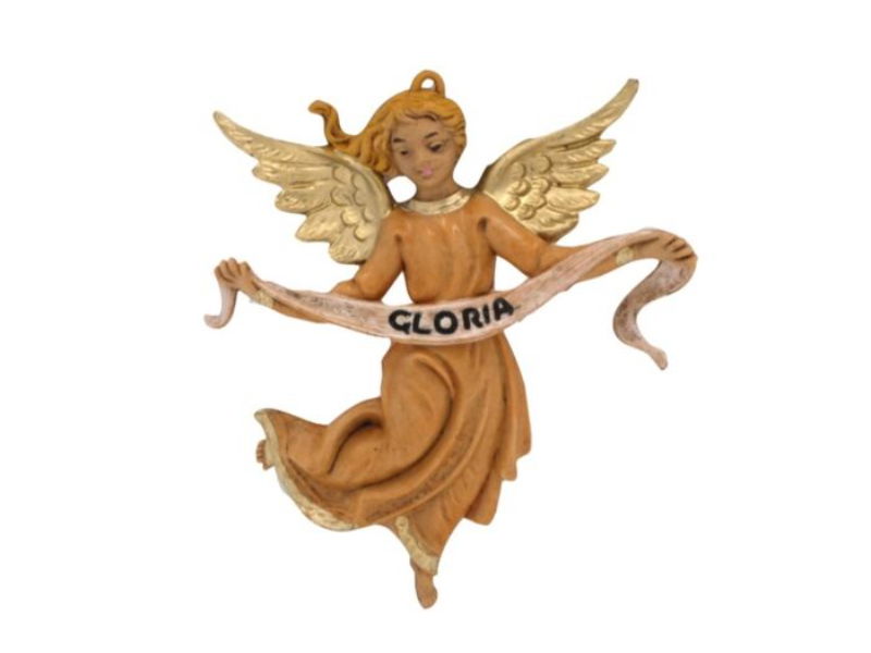 Engel met wit doek tekst gloria 10 cm - Euromarchi