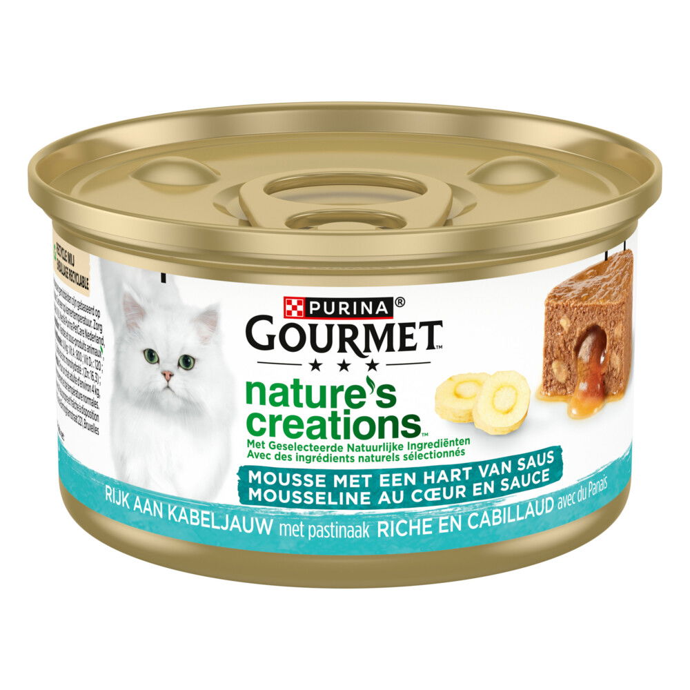 Blik mousse met saus kabeljauw 85gr - Gourmet