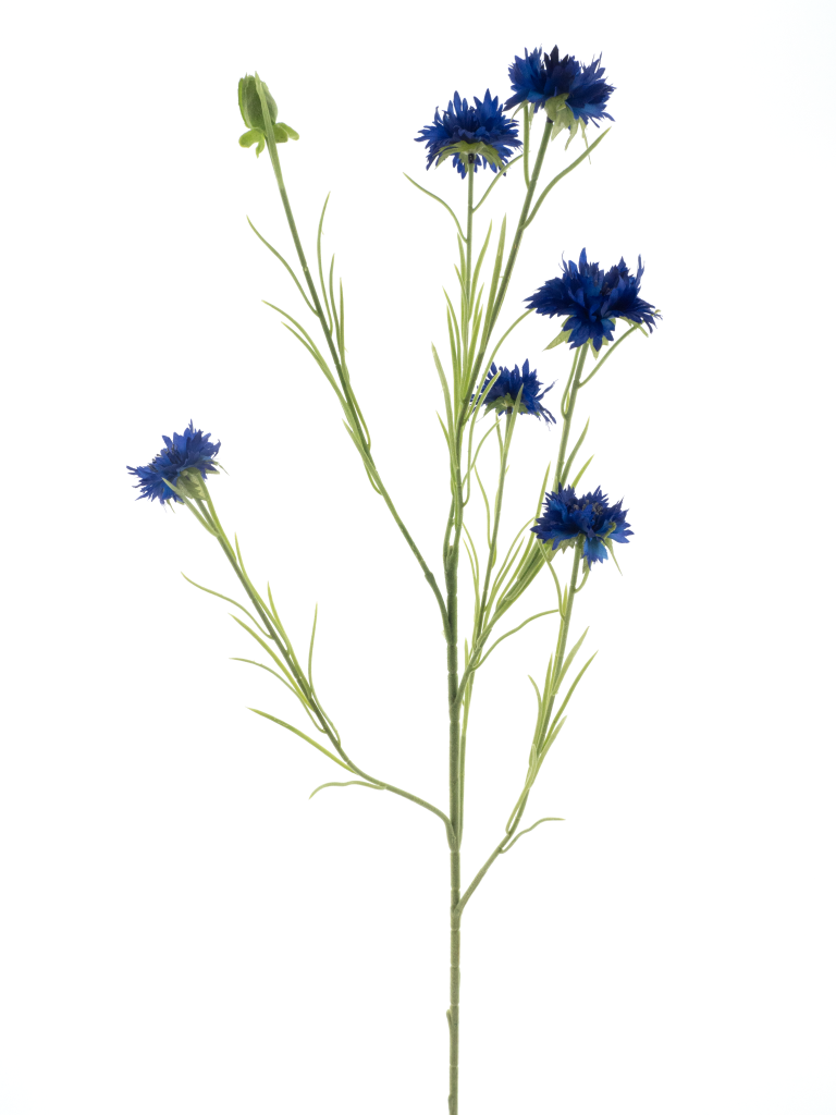 Nova nature Cornflower spray James dk blue 90 cm kunstbloem  - 