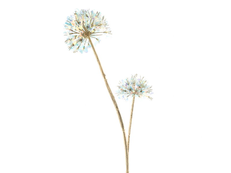 Kunstbloem allium holografic cream, 78 cm - Hortus