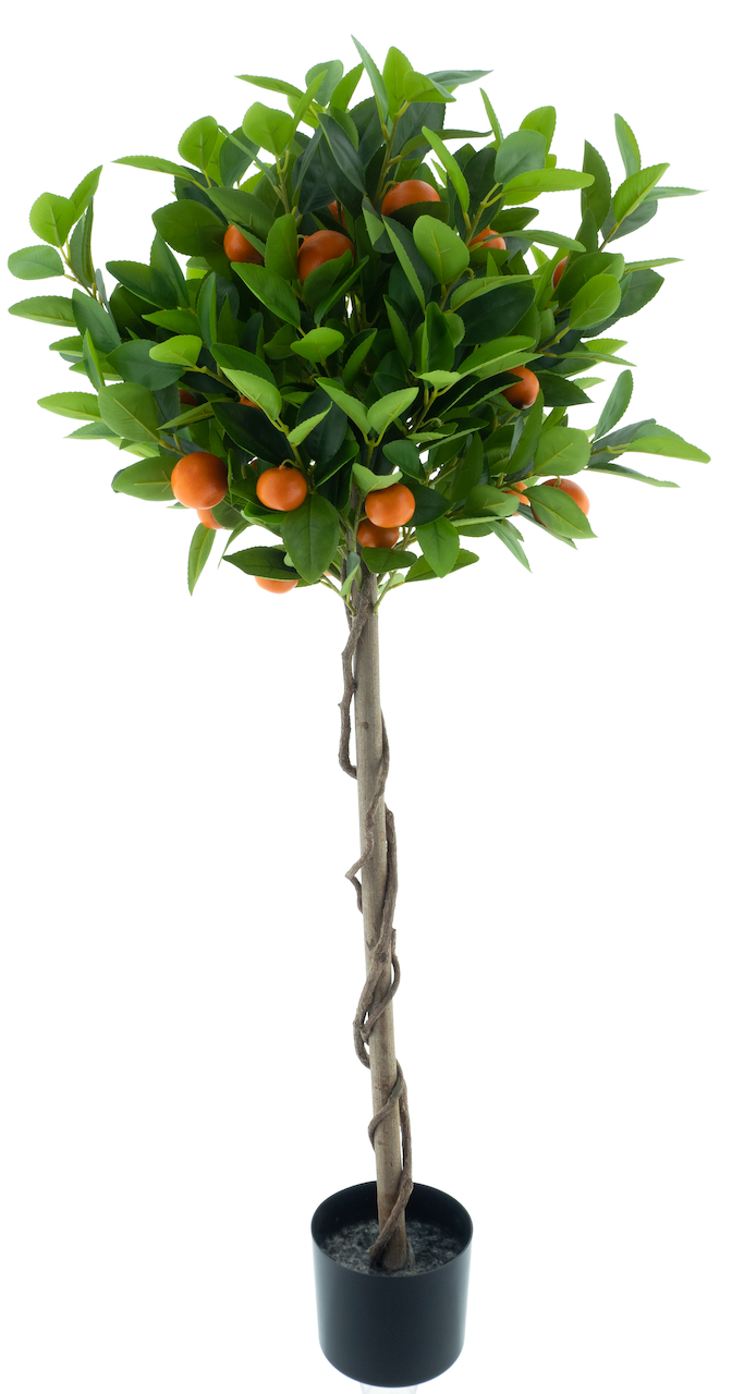 Orange tree in pot orange 120 cm kunstbloem Nova Nature