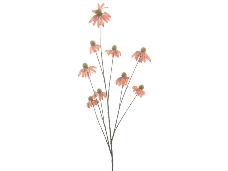 Kunstbloem echinacae orange, 123 cm - Hortus