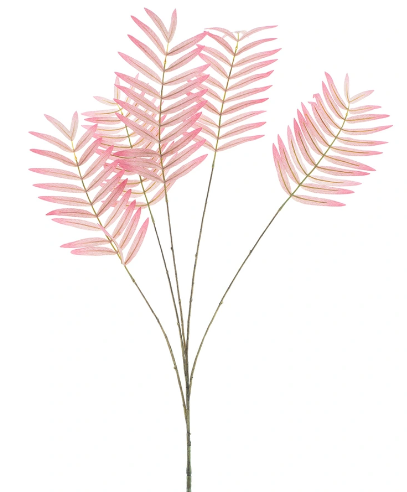 Kunsttak Varen leaf spray Mirja pink 93 cm Buitengewoon de Boet