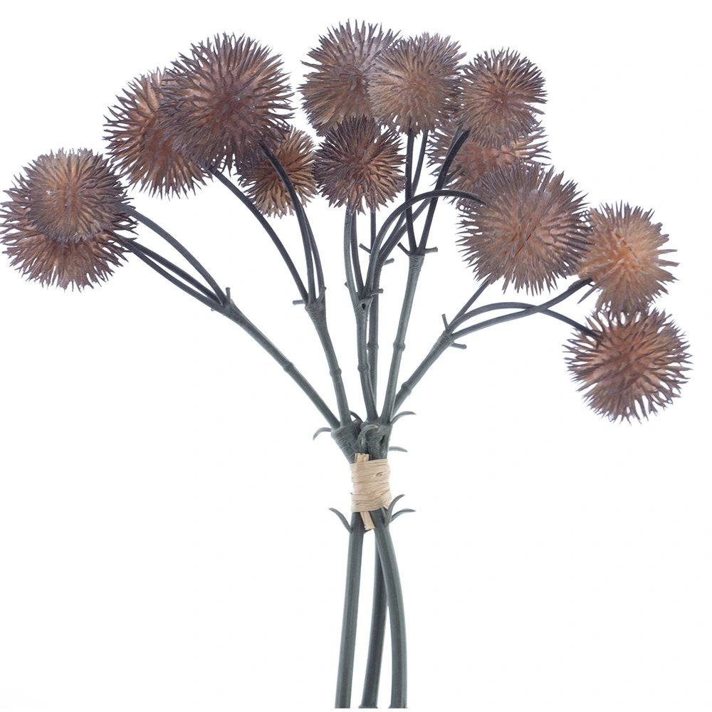 Globe thistle bundle x3 bruin 26 cm kunsttak Buitengewoon de Boet - Buitengewoon de boet