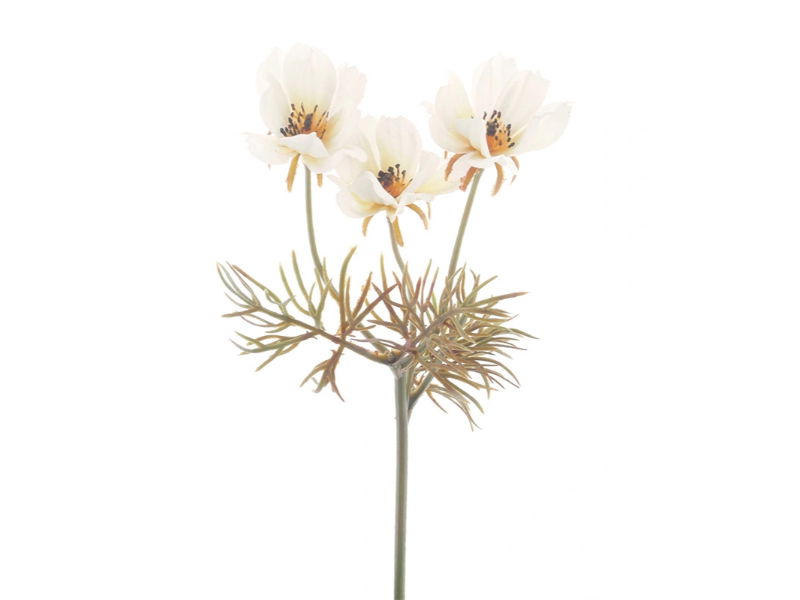 Kunstbloem cosmos cream, 28 cm - Hortus