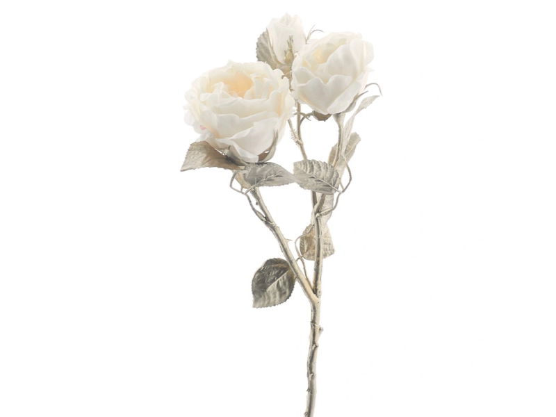 Kunstbloem paeony joakim cream, 59 cm - Hortus