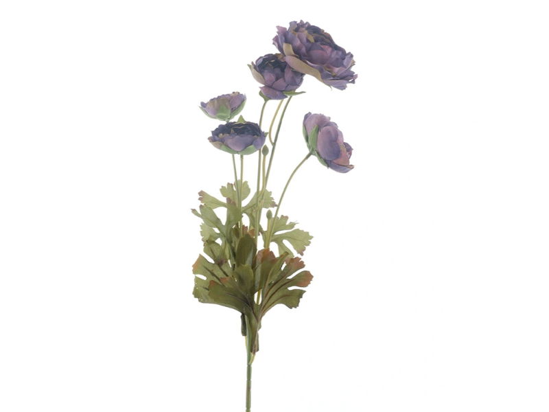 Kunstbloem ranunculus lavender, 61 cm - Hortus