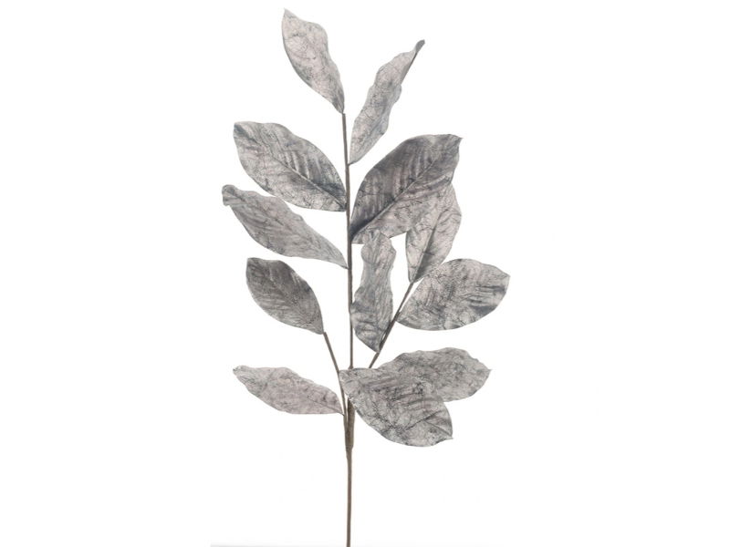 Kunsttak magnolia leaf silver, 99 cm - Hortus