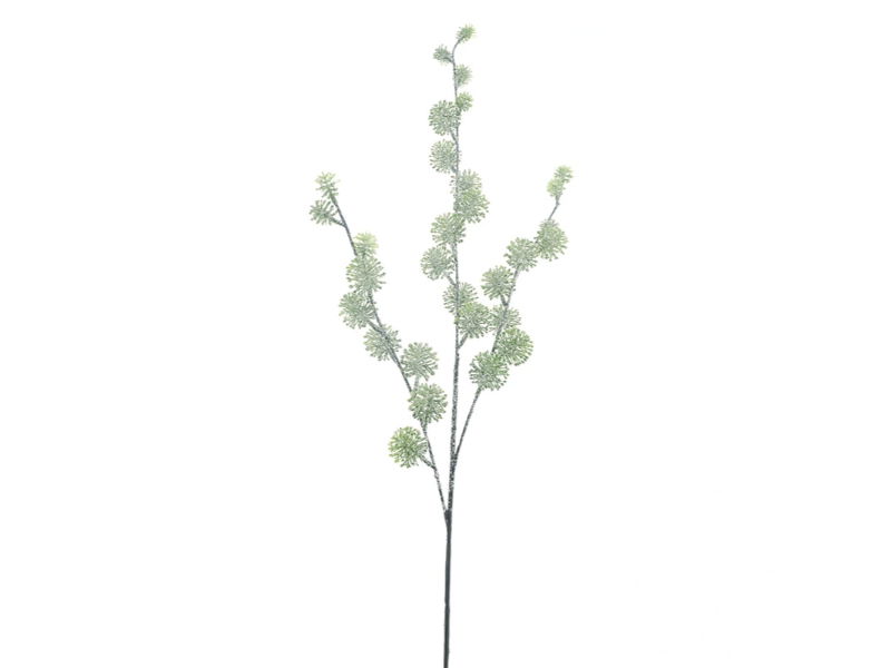 Kunsttak pom pom frosted, 85 cm - Hortus