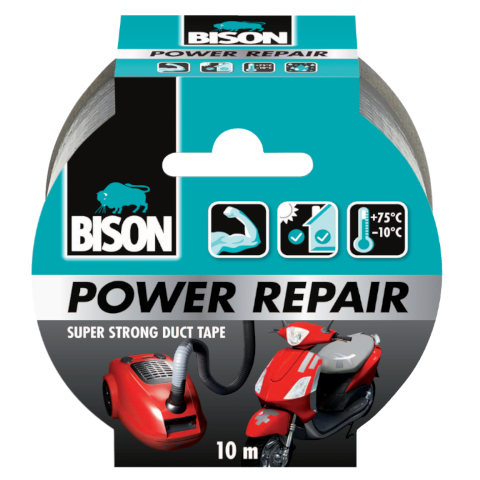 Power Repair Grijs Rol 10 m - Bison