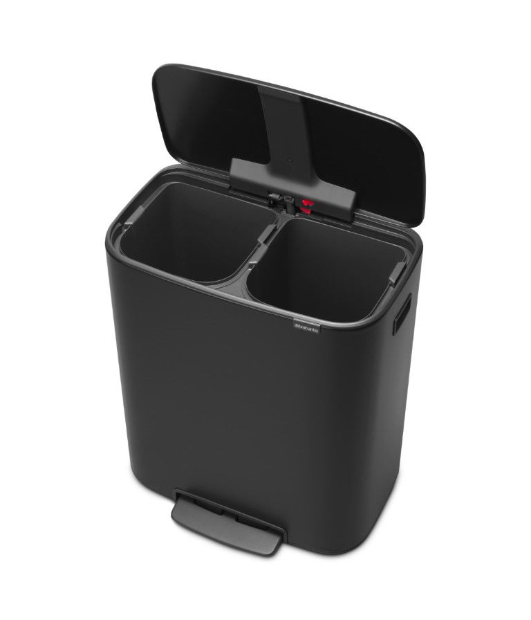 Bo pedaalemmer 2 x 30 liter met 2 kunststof binnenemmer - Brabantia