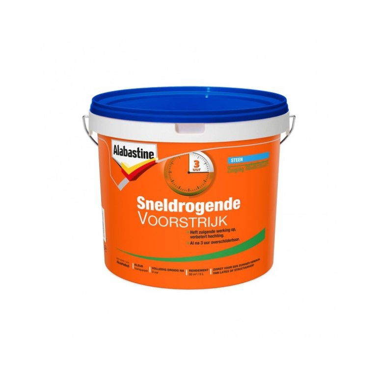 Voorstrijk sneldrogend 5l Alabastine