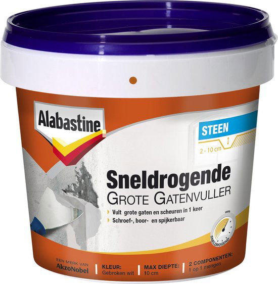 Gatenvuller Sneldrogend 2X0,5Kg Alabastine