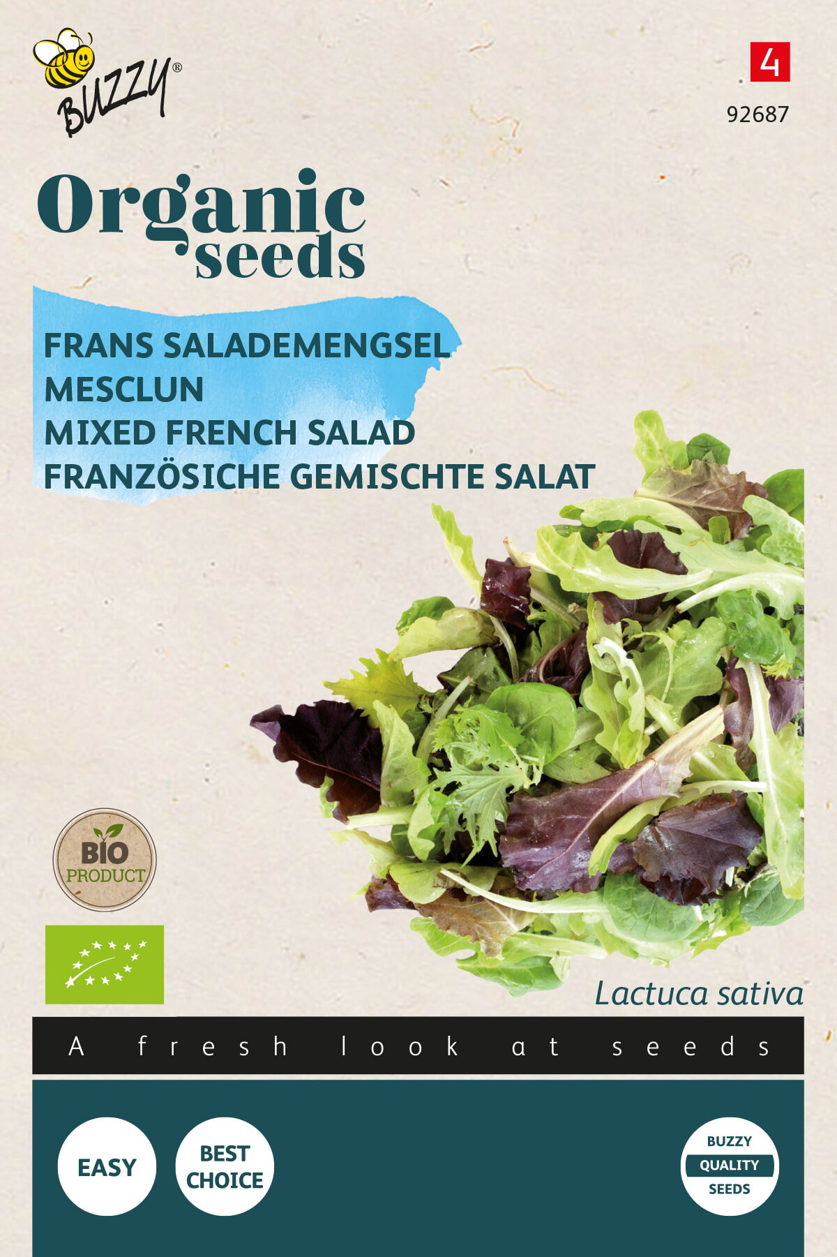 Französische Bio-Salatmischung (Bio) Samen