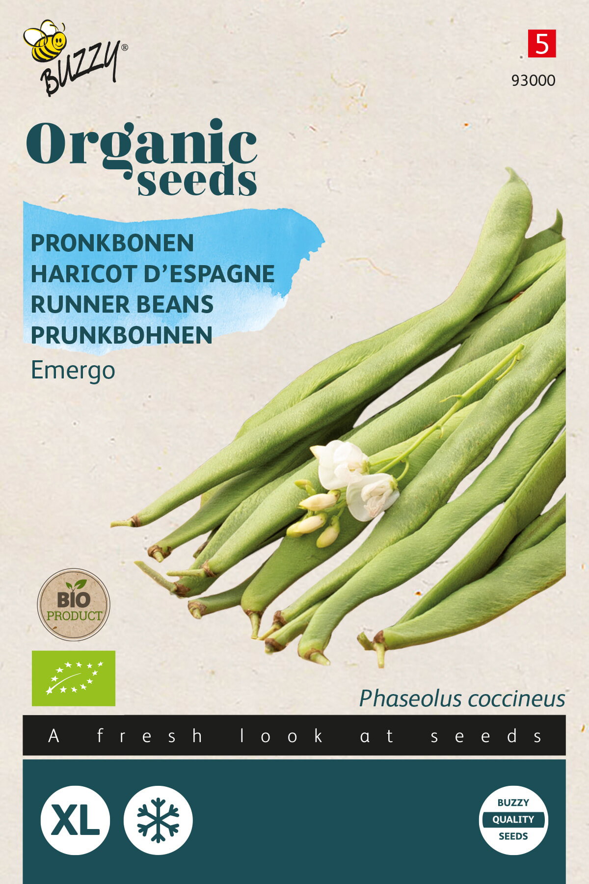 Organic Pronkboon Emergo (Bio) zaden Buzzy - Buzzy