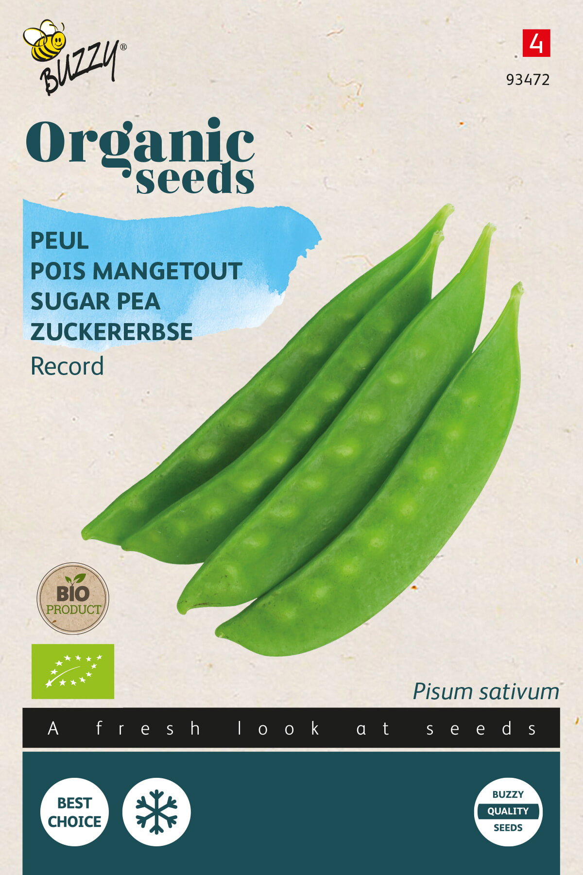 Organic Peulen Record (Bio) zaden Buzzy - Buzzy