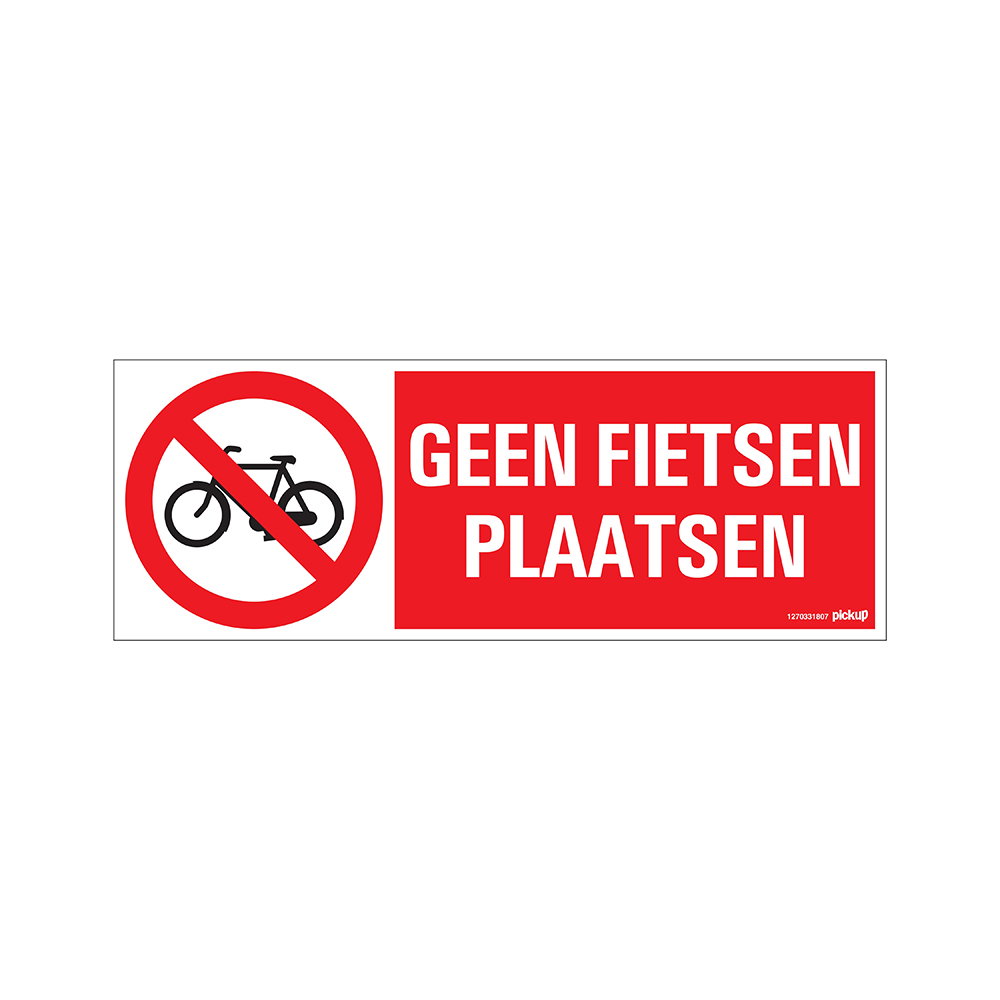 Deco picto keine Fahrräder platziert