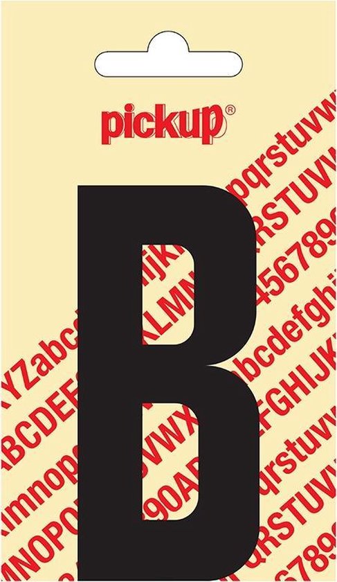 Plakletter Nobel Sticker zwarte letter B Pickup