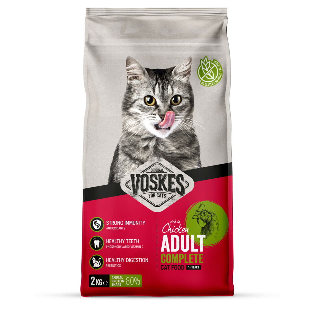 Voskes Kattenbrokken Adult Kip 2 kg