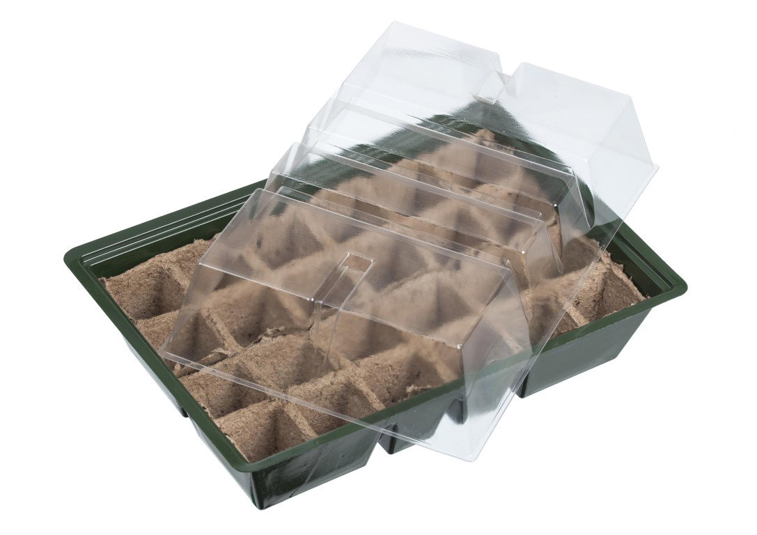 Kweekkas en turfpotplaat 14 x 33 x 23 cm Nature - Nature