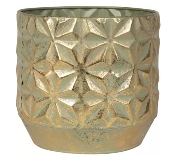 Pot linske d21h19 cm shiny goud - Hortus