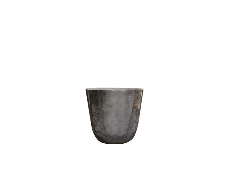 Pot Palermo marble grey D17 H15 cm - Ts