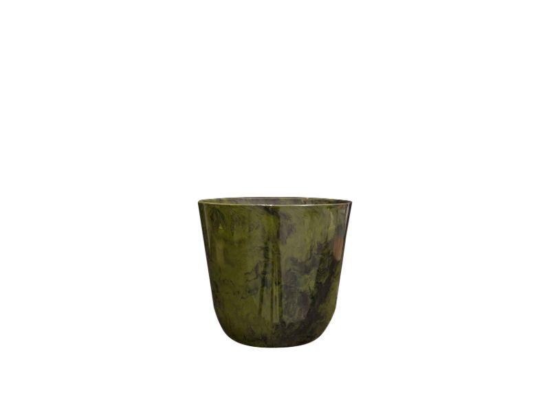Pot Palermo marble green D17 H15 cm - Ts
