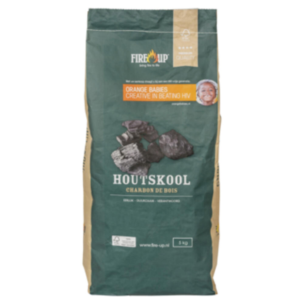 Fire-up premium houtskool 5 kg - Fire-Up