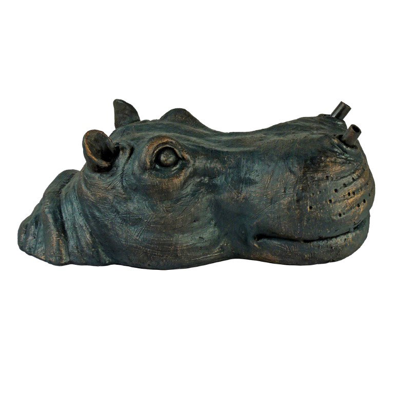 Ubbink Drijvende spuitfiguur Nijlpaard hoofd – bruin