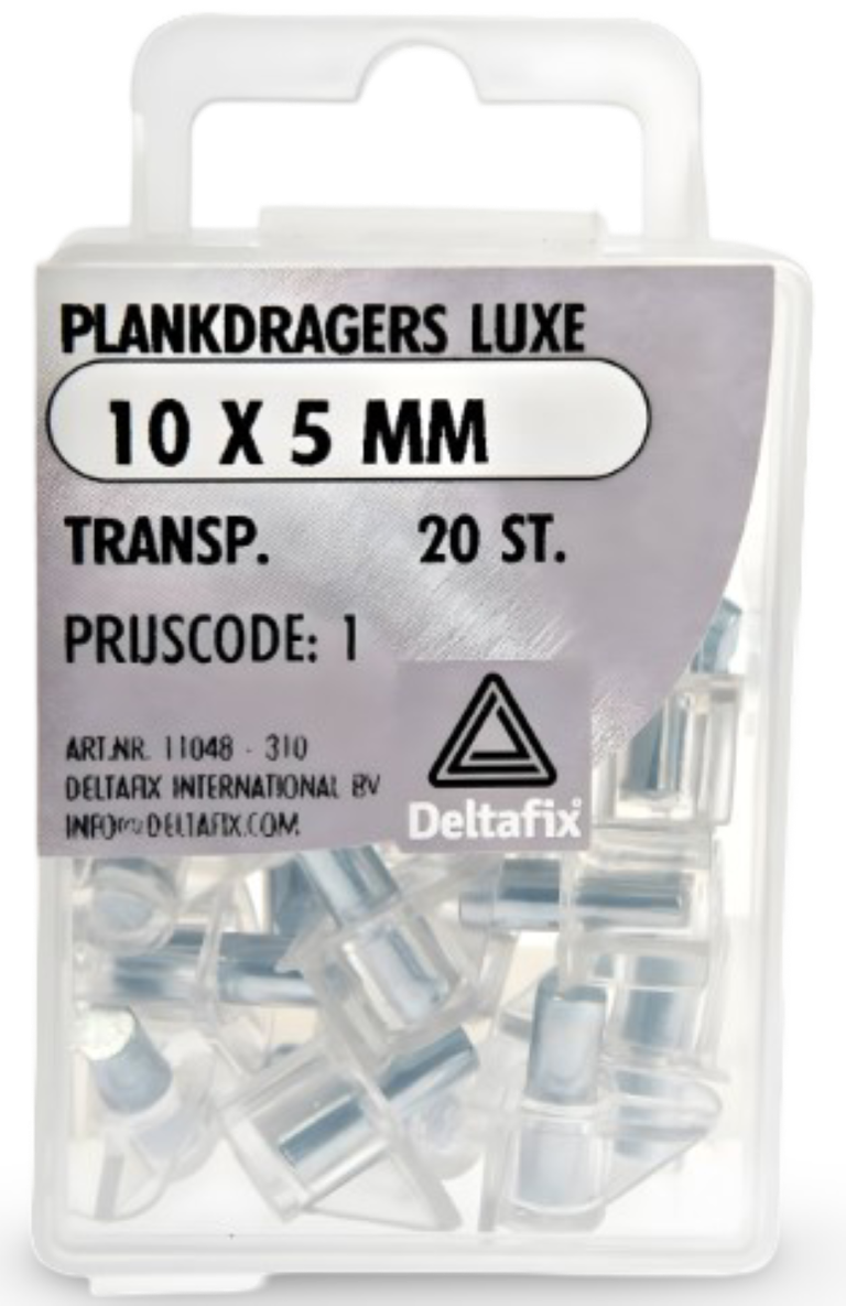 https://cdn.warentuin.nl/media/catalog/product/S/C/SCAN8711517110480_01plankdrager_10x5mm_transp_20st_deltafix_9a20.png