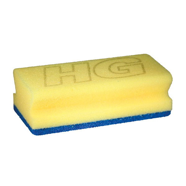 Sanitairspons blauw geel HG