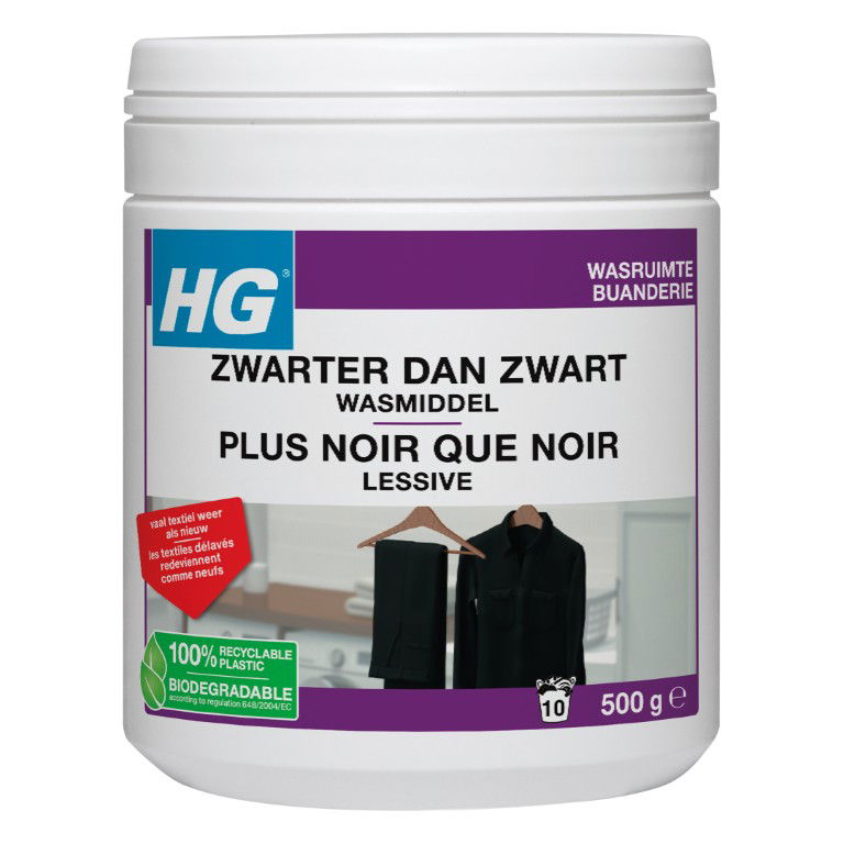 Zwarter dan zwart wasmiddel 500gr HG