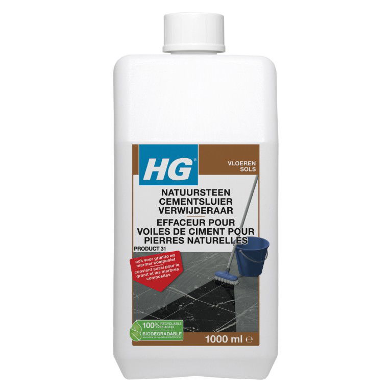 Natuursteen cementsluierverwijderaar 1000 ml HG