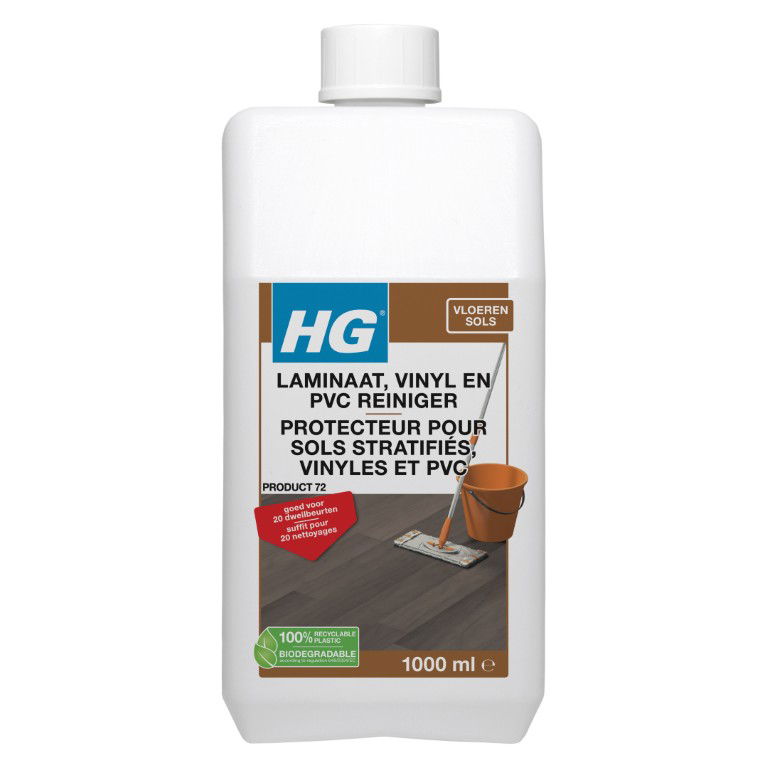 Laminaat, vinyl en PVC reiniger 1000 ml HG