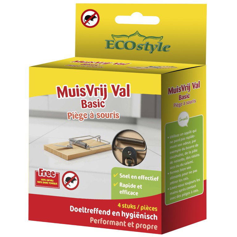 MouseFree Trap Basic 4-pack- Leverbaar vanaf april 2026 ECOStyle - Ecostyle