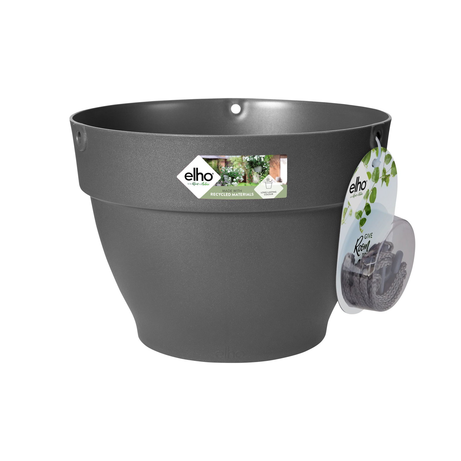 Elho Vibia Campana Hangschaal 26 bloempot zwart