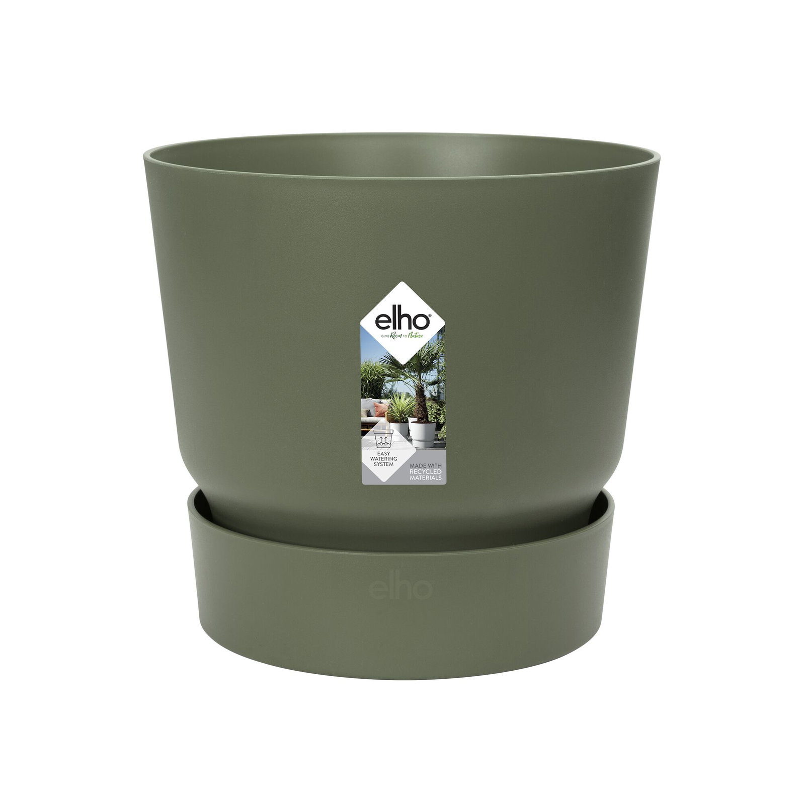 Greenville Blumentopf rund Durchmesser 18 cm blattgrün