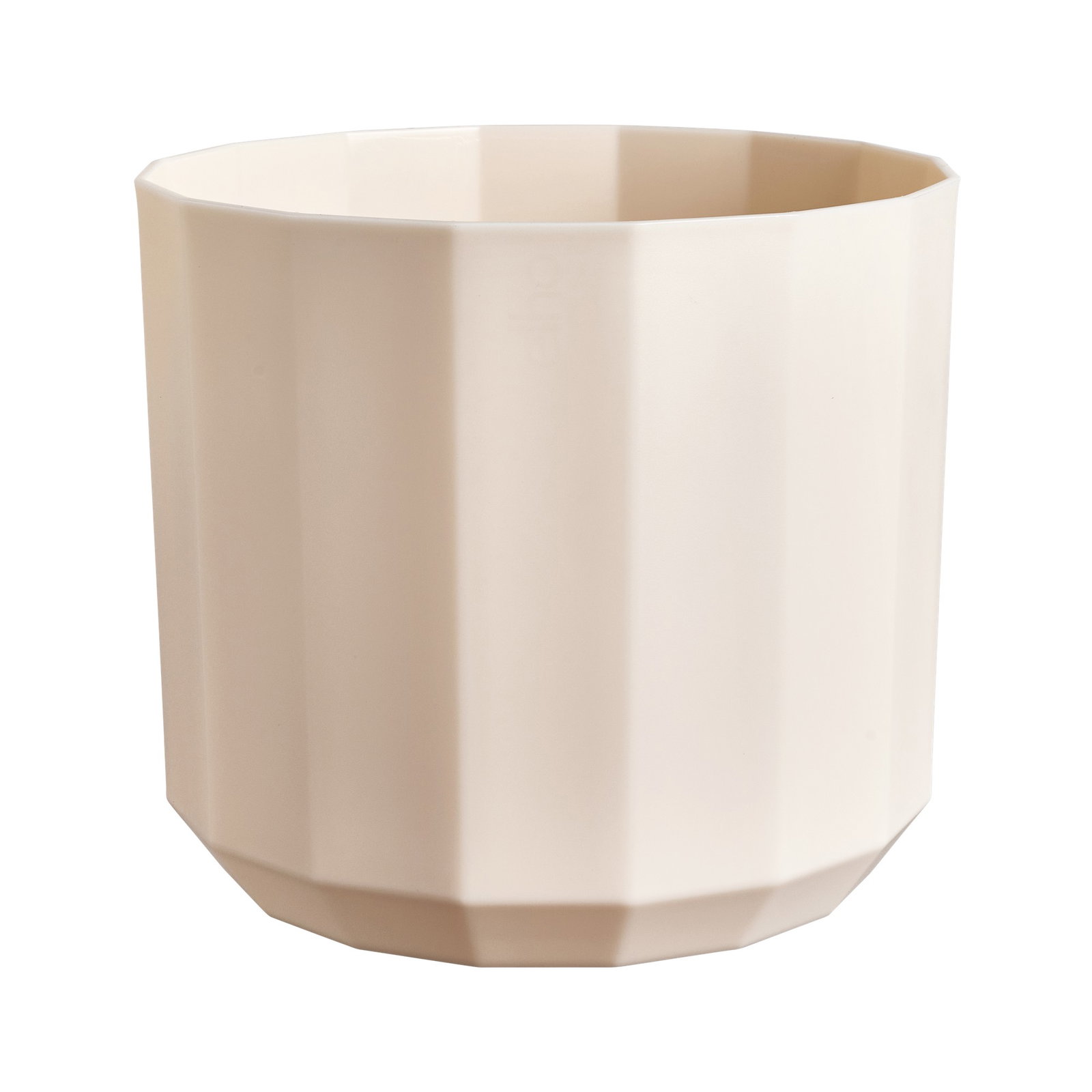 Facet rond 23 cm amandelroze bloempot elho - Elho